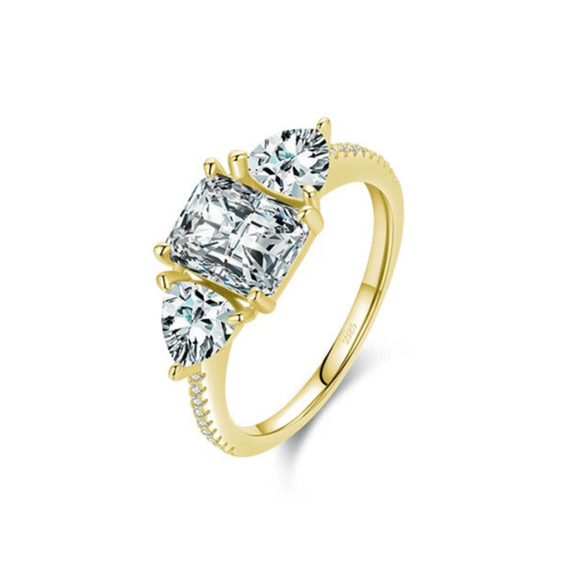 Women's Jewelry S925 Silver Square Geometric Classic Ring With Luxury Style And Seiko Design