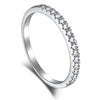 Women's Jewelry S925 Sterling Silver Ring Geometric Design Diamond Zircon Inlay Electroplating