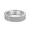 Women's Jewelry S925 Sterling Silver Ring Geometric Design Electroplated With Zircon