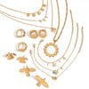 Women's Jewelry Set Stainless Steel And Titanium Steel With Animal Pattern And Electroplating Earrings Necklaces And Hand Accessories