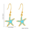Women's Jewelry Set Stainless Steel Shell Starfish Oil Drop With Marine Life Pattern Electroplated Box Chain