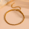 Women's Jewelry Set Titanium Steel Bamboo Chain With Diamonds Geometric Style