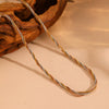 Women's Jewelry Set Titanium Steel Bamboo Chain With Diamonds Geometric Style