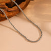Women's Jewelry Set Titanium Steel Bamboo Chain With Diamonds Geometric Style