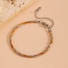 Women's Jewelry Set Titanium Steel Bamboo Chain With Diamonds Geometric Style