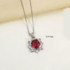 Women's Jewelry Set Titanium Steel Electroplated Inlay Diamondstudded Necklace Earrings Ring
