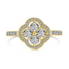 Women's Jewelry Set With S925 Sterling Silver Clover Zircon Inlaid Electroplated