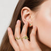 Women's Jewelry Set With S925 Sterling Silver Snake Pattern And Zircon Inlay