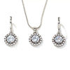 Women's Jewelry Set With Snake Bone Chain Rhinestone Pendant Love Water Drops Bell Pattern Inlaid Zircon