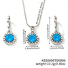 Women's Jewelry Set With Snake Bone Chain Rhinestone Pendant Love Water Drops Bell Pattern Inlaid Zircon