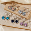 Women's Jewelry Set With Snake Bone Chain Rhinestone Pendant Love Water Drops Bell Pattern Inlaid Zircon