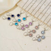 Women's Jewelry Set With Snake Bone Chain Rhinestone Pendant Love Water Drops Bell Pattern Inlaid Zircon