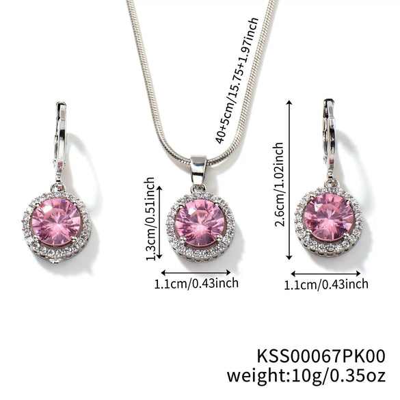 Women's Jewelry Set With Snake Bone Chain Rhinestone Pendant Love Water Drops Bell Pattern Inlaid Zircon