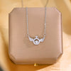 Women's Jewelry Titanium Steel Copper Light Luxury Angel Wings Pendant Necklace With Cross Chain And Diamond Design Real Gold Electroplated