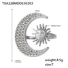 Women's Jewelry 316L Stainless Steel Inlaid Zircon Electroplated Fashion Ring And Necklace Set