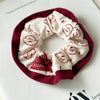 Women's Knitted Cartoon Printed Academy Style Hair Tie Headwear
