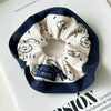 Women's Knitted Cartoon Printed Academy Style Hair Tie Headwear