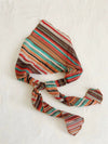 Women's Knitted Hollow Geometric Striped Color Matching Pleated Triangle Scarf Headwear