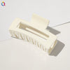 Women's Large Square Cutout Hair Claw Clip Handmade Natural Ponytail Holder Shark Clip For Everyday Styling