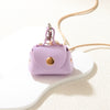 Women's Leather Coin Purse Pendant Necklace Alloy Pendant Geometric Pattern Handmade