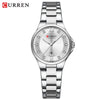 Women's Leisure Alloy And Stainless Steel Rhinestone Round Dial Quartz Watch