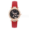 Women's Leisure Alloy Case Imitation Leather Strap Round Dial Wrist Watch