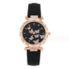Women's Leisure Alloy Case Imitation Leather Strap Round Dial Wrist Watch