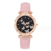 Women's Leisure Alloy Case Imitation Leather Strap Round Dial Wrist Watch