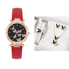 Women's Leisure Alloy Case Imitation Leather Strap Round Dial Wrist Watch