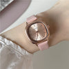 Women's Leisure Alloy Case Imitation Leather Strap Square Quartz Watch