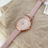 Women's Leisure Alloy Case Ordinary Glass Mirror Digital Scale Quartz Belt Watch