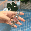 Women's Leisure Alloy Case Stainless Steel Strap Round Dial Quartz Watch