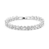 Women's Leisure Diamond Bracelet Watch Twopiece Set Alloy Case Imitation Leather Strap Titanium Metal Clasp Round Dial