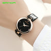 Women's Leisure Fashion Watch Zinc Alloy Case Pu Strap Round Dial Horseshoe Buckle Waterproof