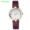 Women's Leisure Fashion Watch Zinc Alloy Case Pu Strap Round Dial Horseshoe Buckle Waterproof
