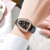 Women's Leisure Pu Strap Snakeshaped Quartz Watch With Diamond