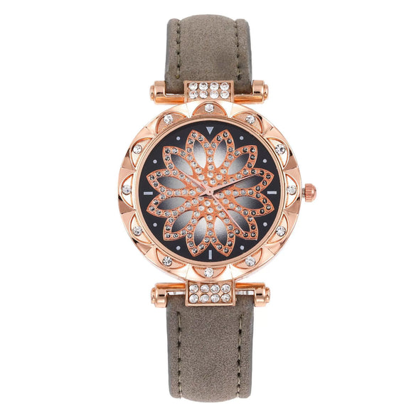 Women's Leisure Quartz Watch Alloy Case Titanium Metal Clasp Round Dial