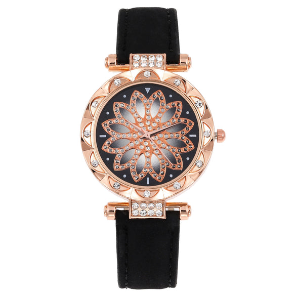 Women's Leisure Quartz Watch Alloy Case Titanium Metal Clasp Round Dial
