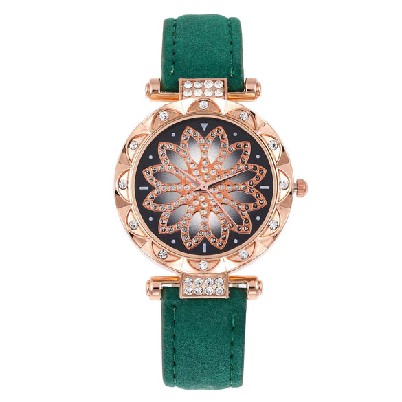 Women's Leisure Quartz Watch Alloy Case Titanium Metal Clasp Round Dial