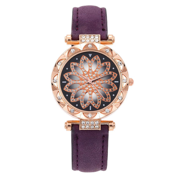 Women's Leisure Quartz Watch Alloy Case Titanium Metal Clasp Round Dial