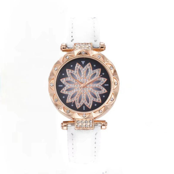 Women's Leisure Quartz Watch Alloy Case Titanium Metal Clasp Round Dial