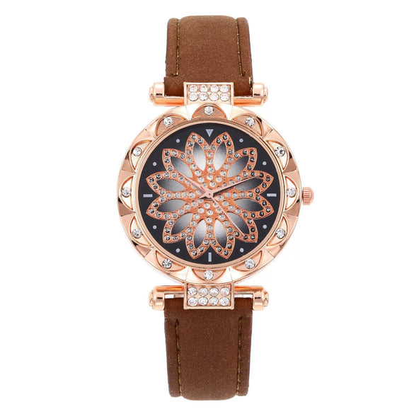 Women's Leisure Quartz Watch Alloy Case Titanium Metal Clasp Round Dial