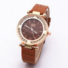 Women's Leisure Quartz Watch With Alloy Case Imitation Leather Strap And Round Dial