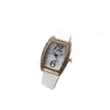 Women's Leisure Quartz Watch With Alloy Case Stainless Steel Strap And Wine Barrel Shape Dial