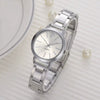 Women's Leisure Quartz Watch With Alloy Strap And Rose Gold Buckle