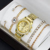 Women's Leisure Quartz Watch With Zinc Alloy Band And Round Dial