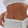 Women's Leisure Waist Chain Jewelry With Iron Chain Copper Chain Rhinestone Butterfly Tassel Design