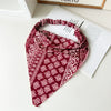 Women's Lengthened Cotton Fabric Geometric Triangle Turban Headscarf Hair Accessories