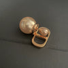 Women's Letter Drop Earrings With Imitation Pearls And Sterling Silver Ear Posts Gold Plated Copper Retro Luxury Jewelry