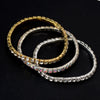 Women's Light Luxury Alloy Geometric Diamond Style Stretch Bracelet Fashion Bangle
